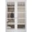 Hidden Double Doors | Quadro 4522 Matte Black Concealed Metal Frame 36" x 80" (2* 18x80) Right-hand Inswing White Silk