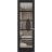 Hidden Door | Quadro 4522 Matte Black Concealed Metal Frame 18" x 80" Left-hand Inswing Black Matte