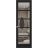 Hidden Door | Quadro 4522 White Silk Concealed Metal Frame 18" x 80" Right-hand Inswing Black Matte