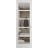 Hidden Door | Quadro 4522 Matte Black Concealed Metal Frame 18" x 80" Left-hand Inswing White Silk