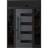 Front Exterior Prehung Steel Door / Ronex 0131 Black Enamel / 2 Sidelight and Transom Window Sidelite / Stainless Inserts Entry Metal Modern Painted W14+36+14" x H80+16" Right hand Inswing Gray