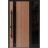 Front Exterior Prehung Steel Door / Ronex 1033 Teak / Sidelight Exterior Window Sidelite / Entry Metal Modern Painted W36+12" x H80" Right hand Inswing Oak