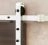 10FT Barn Black Sliding Hardware Kit Track Rail Set White