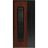 Front Exterior Aluminum Door / Ronex 0511 Bronze Oak / Prehung Entry Steel Metal Modern Painted W36"xH80" Right-hand Inswing Bronze Oak
