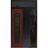 Front Exterior Aluminum Door / Ronex 0511 Bronze Oak / Prehung Entry Steel Metal Modern Painted W36+12"xH80+12" Left-hand Inswing Bronze Oak