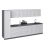 Kitchen Elegant Collection Gray Color Base Size 11Ft Wide White Matte