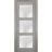 Solid French Door | Lucia 2552 Matte Black with Frosted Glass | Single Regular Panel Frame Trims Handle | Bathroom Bedroom Sturdy Doors  Ginger Ash