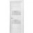 Solid French Door 2 lites | Lucia 4010 White Silk with Frosted Glass | Single Regular Panel Frame Trims Handle | Bathroom Bedroom Sturdy Doors  White