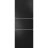 Slab Barn Door Panel | Planum 0110 Chocolate Ash and Aluminum Strips | Sturdy Finished Doors | Pocket Closet Sliding Black Matte