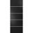 Slab Barn Door Panel | Planum 0210 Matte Black and Aluminum Strips | Sturdy Finished Modern Doors | Pocket Closet Sliding Black Matte