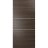 Slab Barn Door Panel | Planum 0110 Chocolate Ash and Aluminum Strips | Sturdy Finished Doors | Pocket Closet Sliding Chocolate Ash