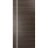 Slab Barn Door Panel | Planum 0310 Ginger Ash and Aluminum Strips | Sturdy Finished Doors | Pocket Closet Sliding Chocolate Ash