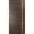 Slab Barn Door Panel | Planum 1010 Matte Black and Aluminum Strips | Sturdy Finished Modern Doors | Pocket Closet Sliding Chocolate Ash