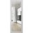 Slab Barn Door Panel Lite | Lucia 2166 Matte Black with Clear Glass | Sturdy Finished Modern Doors | Pocket Closet Sliding  White