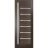 Slab Barn Door Panel | Quadro 4088 Ginger Ash with Frosted Glass | Sturdy Finished Doors | Pocket Closet Sliding Chocolate Ash