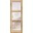 Slab Barn Door Panel Clear Glass 3 Lites | Lucia 2552 White Silk | Sturdy Finished Doors | Pocket Closet Sliding Oak