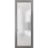 Slab Barn Door Panel Lite | Planum 2102 White Silk with Frosted Glass | Wood Solid Panel Frame Trims | Closet Bedroom Sturdy Doors Ginger Ash