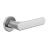Door Euro Handle SPOT for Magnetic Lock, Black, Passage Satin Chrome