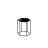 Coffe Table LUCCA 13x15x17 NAMIBIA BLACK Black Glass 