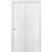 Sliding Closet Bi-fold Doors | Planum 0010 White Silk | Sturdy Tracks Moldings Trims Hardware Set | Wood Solid Bedroom Wardrobe Doors  White
