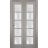 Sliding Closet Bi-fold Doors | Quadro 4002 Chocolate Ash with Frosted Glass | Sturdy Tracks Moldings Trims Hardware Set | Wood Solid Bedroom Wardrobe Doors  Ginger Ash