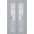 Sliding Closet Bi-fold Doors | Veregio 7339 Antracite with Frosted Glass | Sturdy Tracks Moldings Trims Hardware Set | Wood Solid Bedroom Wardrobe Doors  Matte Grey
