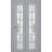 Sliding Closet Bi-fold Doors | Veregio 7602 Antracite with Frosted Glass | Sturdy Tracks Moldings Trims Hardware Set | Wood Solid Bedroom Wardrobe Doors  Matte Grey
