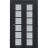 Sliding Closet Bi-fold Doors | Veregio 7602 Antracite with Frosted Glass | Sturdy Tracks Moldings Trims Hardware Set | Wood Solid Bedroom Wardrobe Doors  Antracite