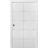 Sliding Closet Bi-fold Doors | Planum 0020 White Silk | Sturdy Tracks Moldings Trims Hardware Set | Wood Solid Bedroom Wardrobe Doors  White