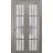 Sliding Closet Bi-fold Doors | Felicia 3312 Matte Black with Frosted Glass | Sturdy Tracks Moldings Trims Hardware Set | Wood Solid Bedroom Wardrobe Doors  Ginger Ash