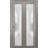Sliding Closet Bi-fold Doors | Planum 2102 Chocolate Ash with Frosted Glass | Sturdy Tracks Moldings Trims Hardware Set | Wood Solid Bedroom Wardrobe Doors  Ginger Ash