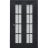 Sliding Closet Bi-fold Doors | Veregio 7412 Antracite with Frosted Glass | Sturdy Tracks Moldings Trims Hardware Set | Wood Solid Bedroom Wardrobe Doors  Antracite