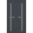 Sliding Closet Bi-fold Doors | Veregio 7288 Antracite with Frosted Glass | Sturdy Tracks Moldings Trims Hardware Set | Wood Solid Bedroom Wardrobe Doors  Antracite