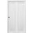 Sliding Closet Bi-fold Doors | Quadro 4111 White Silk | Sturdy Tracks Moldings Trims Hardware Set | Wood Solid Bedroom Wardrobe Doors  White