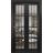 Sliding Closet Bi-fold Doors | Felicia 3355 Matte Black with Clear Glass | Sturdy Tracks Moldings Trims Hardware Set | Wood Solid Bedroom Wardrobe Doors  Black Matte