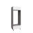 UDOC3084DD-SD-GRE Tall Double Oven Cabinets -with Black Matte door White