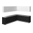 Kitchen Modern Collection Gray & White Gloss Color Base Size 10x8,5Ft Wide Black & White Gloss