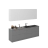 Kitchen Fusion Collection White Gloss Color Base Size 8.5Ft Wide Gray & White Gloss