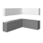Kitchen Modern Collection Gray & White Gloss Color Base Size 10x8,5Ft Wide Gray & White Gloss