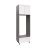 UDOC3090DD-SD-GRE Tall Double Oven Cabinets -with Black Matte door White