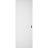 Hidden Barn | Planum 0010 Matte Grey | Sturdy Finished Flush Modern Doors | Magic Concealed Sliding Set 28" x 80" White