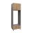 UDOC3090DD-SD-GRE Tall Double Oven Cabinets -with Black Matte door Natural Teak