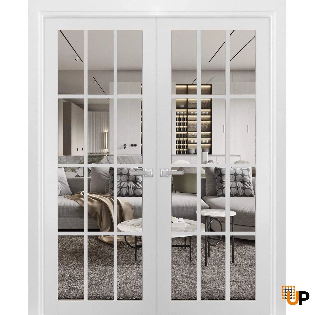 bi-fold French doors