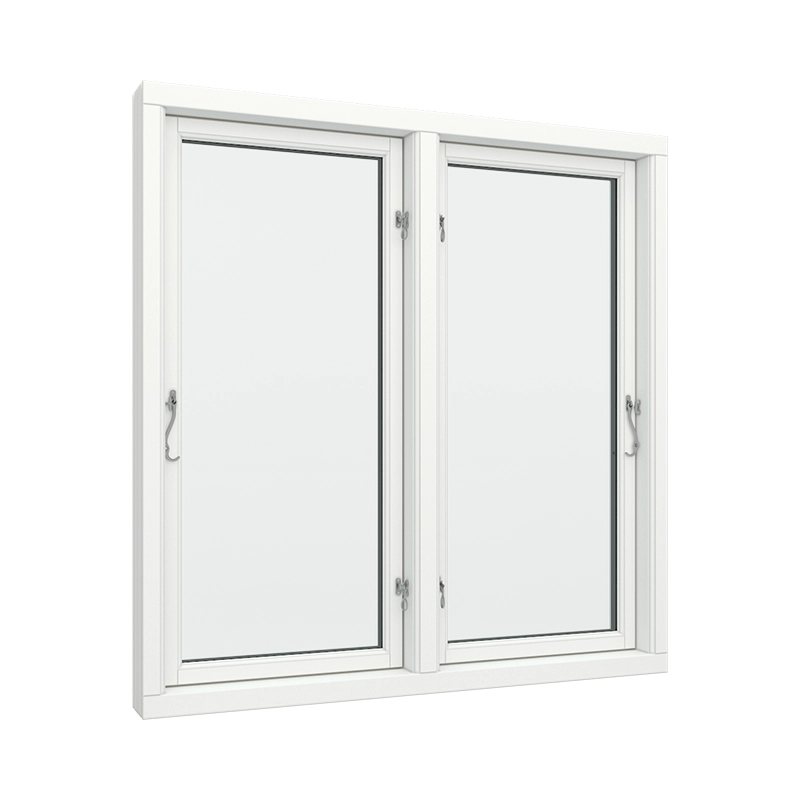 Top-Controlled Window PVC for 2 Rooms, Single Glass Panel, Size 100 x 50, White, Double Pane, Transpered Glass (View from inside) White
