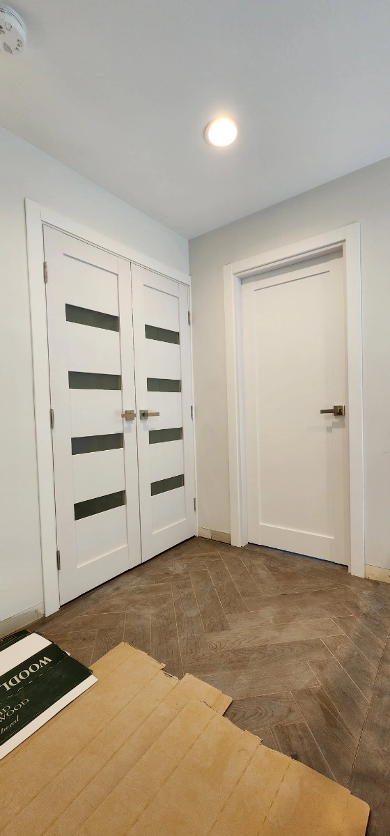 Single mdf shaker interior swing door | Quadro 4111 White | 18 x 80 photo#21