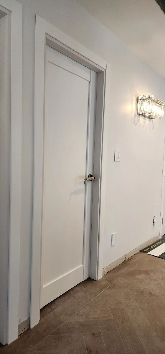 Single mdf shaker interior swing door | Quadro 4111 White | 18 x 80 photo#22