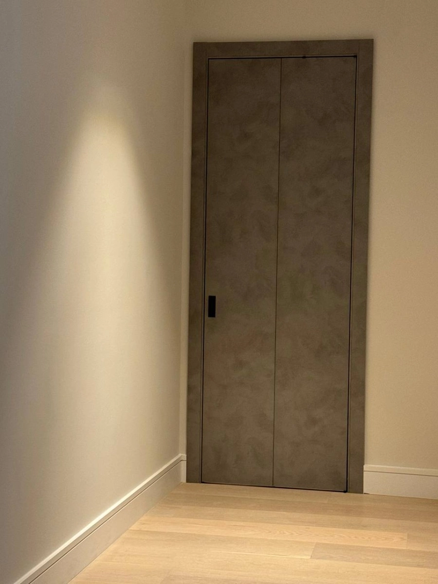 Single solid wood with honeycomb modern interior door slab | Planum 0010 Concrete | 18 x 80 photo#28