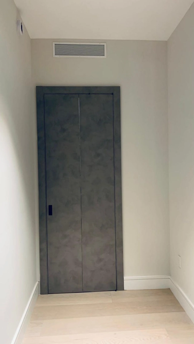 Single solid wood with honeycomb modern interior door slab | Planum 0010 Concrete | 18 x 80 photo#29