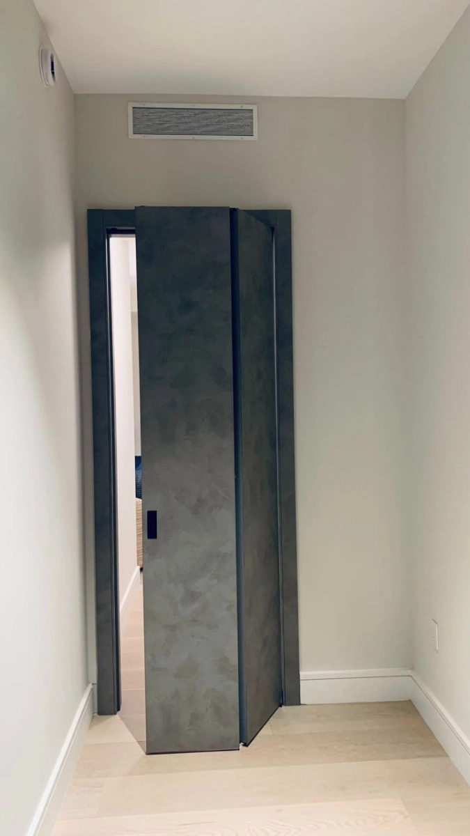 Single solid wood with honeycomb modern interior door slab | Planum 0010 Concrete | 18 x 80 photo#30