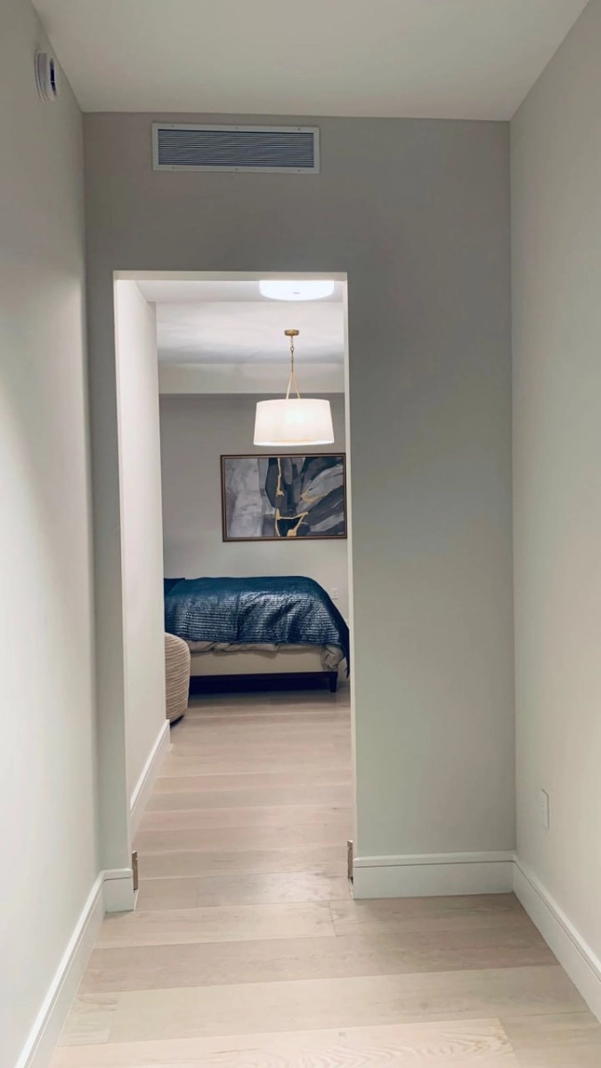 Single solid wood with honeycomb modern interior door slab | Planum 0010 Concrete | 18 x 80 photo#32